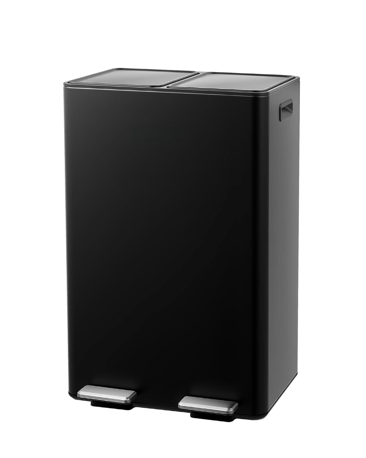 Garbage Buckets 2 x 8 Gallon Dual Compartment Trash Can, Stainless Steel Step Pedal ...