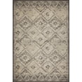 thumbnail image 1 of 2â€™ x 8â€™ Gray Beige Distressed Diamond Runner Rug, 1 of 4