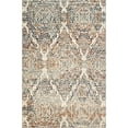 thumbnail image 1 of 2â€™ x 8â€™ Ivory Brown Decorative Diamond Runner Rug, 1 of 2