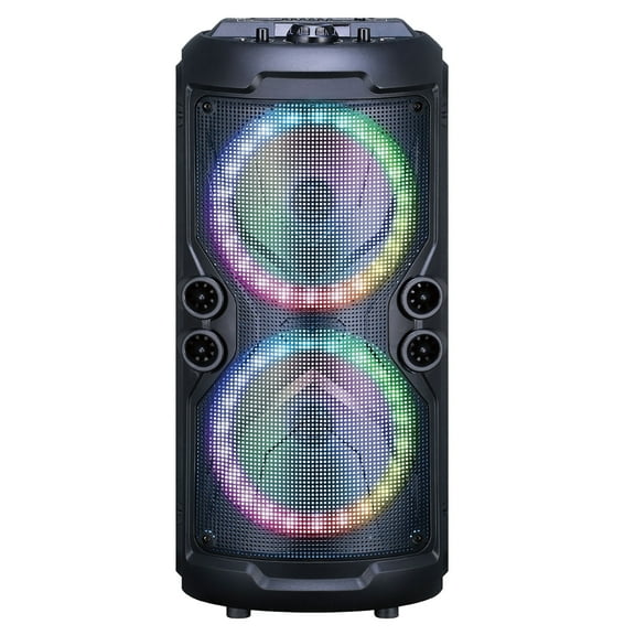 2 x 8" Portable Bluetooth Speaker with True Wireless Technology (IQ-6208DJBT)