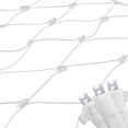 thumbnail image 1 of Northlight LED Net Style Column Wrap Christmas Lights - 2' x 8' - Pure White - White Wire, 1 of 5