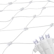 Northlight LED Net Style Column Wrap Christmas Lights - 2 x 8 - Pure White - White Wire