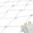 thumbnail image 1 of Northlight LED Net Style Column Wrap Christmas Lights - 2' x 8' - Warm White - White Wire, 1 of 5