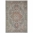 thumbnail image 1 of 2 x 8 ft. Gray Oriental Stain Resistant Indoor & Outdoor Rectangle Area Rug - Gray - 2 x 8 ft., 1 of 1