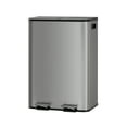 thumbnail image 1 of 2 x 8 gal Dual Trash Can with Removable Inner Buckets, Rectangle Step Garbage Can with Soft-Close Lids, Stain-Resistant Recycling Bin Waste Container for Kitchen, Dining Room, Restaurant, 1 of 6