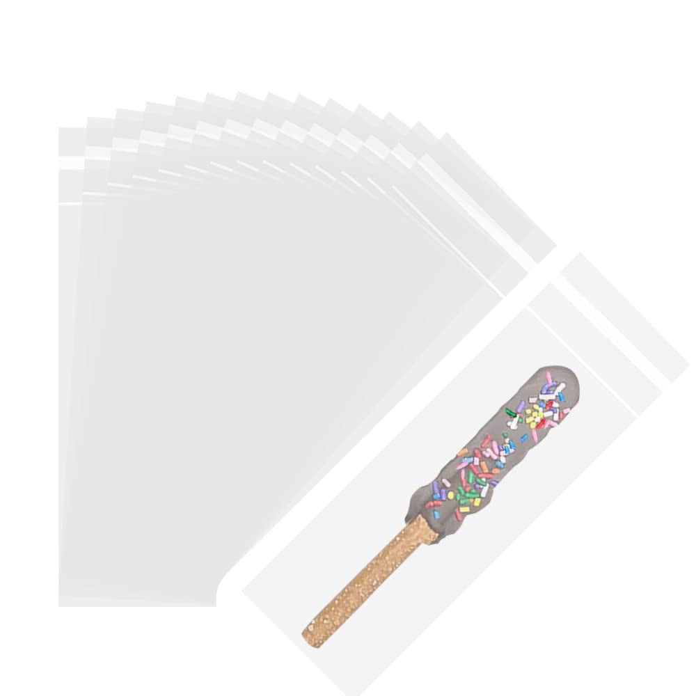 2 x 8inch Pretzel Rod Bags by KoberrLi, 100Pcs Pretzels Individual