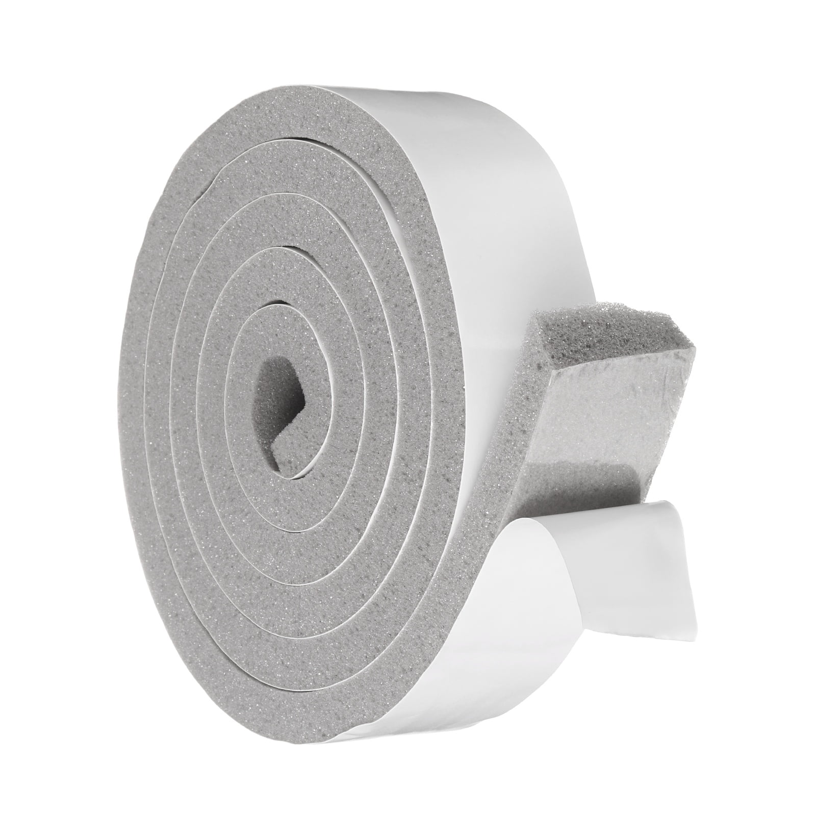 2" x 9/16" Foam Weather Stripping, Self Adhesive Door Seal Insulation Strips, Soundproofing Foam Seal Tape for Door/Window, Air Conditioning (6.56 Ft Total Length in 1 Roll)
