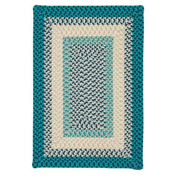 2 x 9 ft. Montego Rectangle Braided-Texture Rug, Oceanic