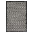 thumbnail image 1 of 2 x 9 ft. Outdoor Houndstooth Tweed Rug, Black, 1 of 1