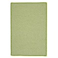 thumbnail image 1 of 2 x 9 ft. Outdoor Houndstooth Tweed Rug, Lime, 1 of 1