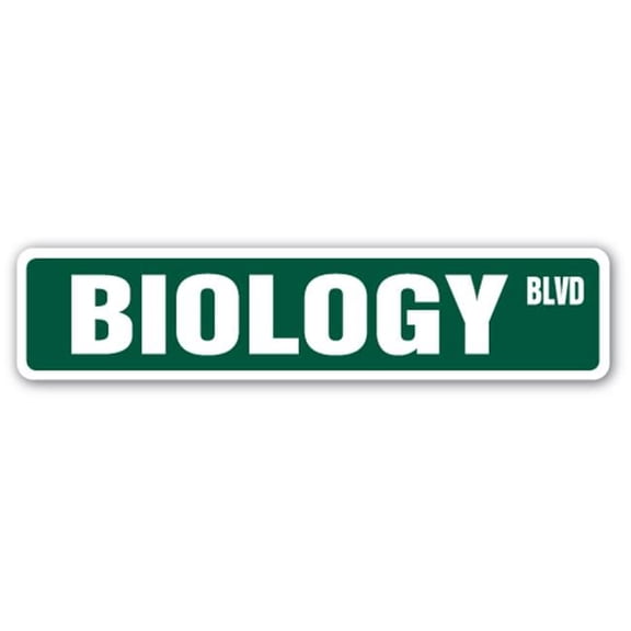2 x 9 in. Biology Street Sign