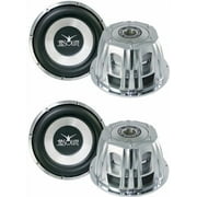 2 x Absolute Strike Series ST-1500 2000W 10 Dual 4-Ohm Car Subwoofer