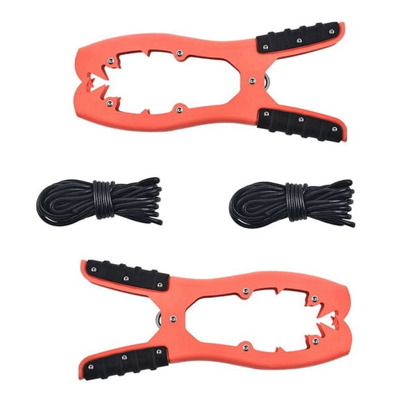 2 x Anchor clip 2 x Anchor rope-Orange