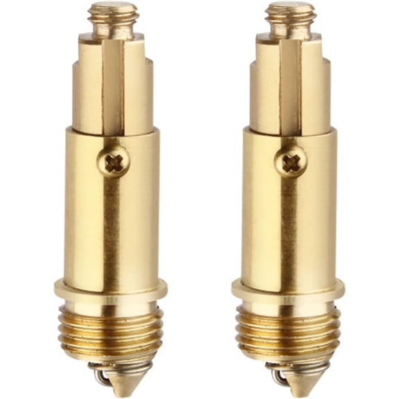 2 x Basin Sink Clicker Pop Up Bolt Basin Bath Sink Drain Click Clack Plug Bolt Spring Brass Push Spring Plug for Most Sink Tub Basin Drain Stopper
