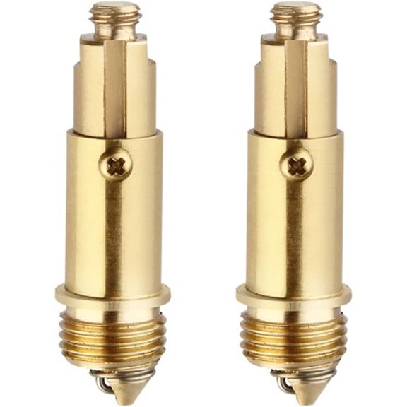 2 x Basin Sink Clicker Pop Up Bolt Basin Bath Sink Drain Click Clack Plug Bolt Spring Brass Push Spring Plug for Most Sink Tub Basin Drain Stopper