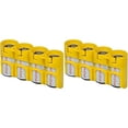 thumbnail image 1 of 2 x Battery Cases By Powerpax Slim Line "CR123" Battery Caddy, Yellow - Each Holds 4 "CR123" Batteries, 1 of 1