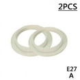 thumbnail image 1 of 2 x Black or White Light Shade Collar Ring Adaptor E14 Bulb E27 Lamp F9P3, 1 of 9