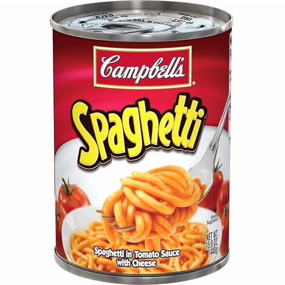 2 x Campbell's Canned Spaghetti, Snacks for Kids and Adults,15.8 OZ Can