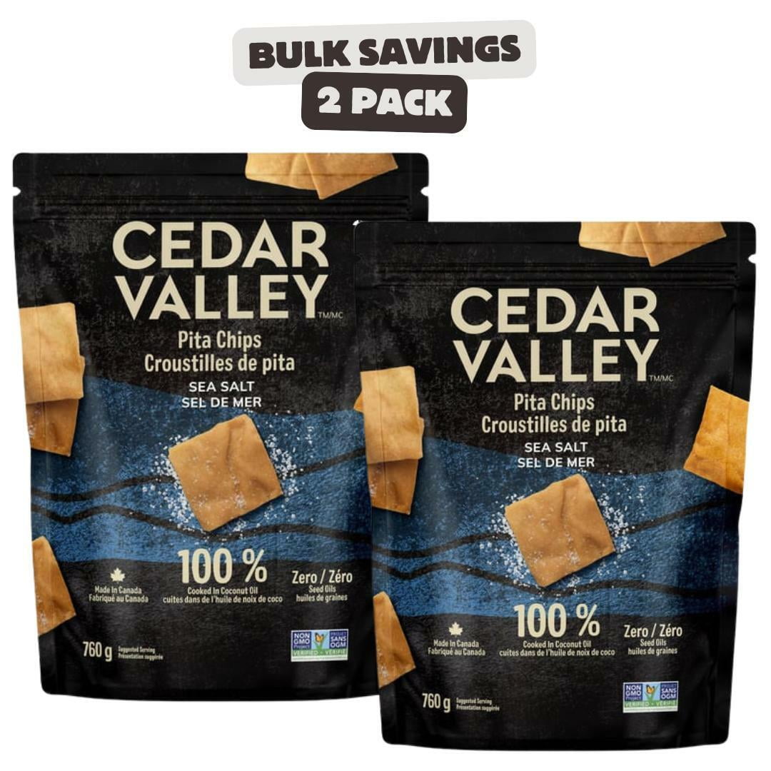 2 x Cedar Valley Sea Salt Pita Chips