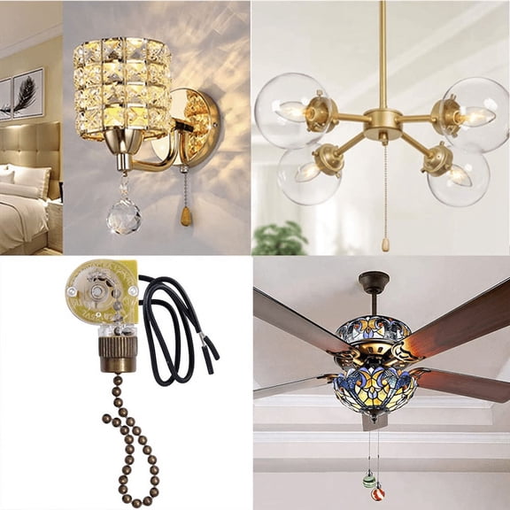 2 x Ceiling Fan Light Switch-Bronze