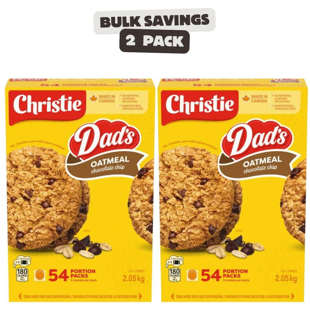 2 x Christie's Dad's Oatmeal Chocolate Chip Cookies, 54 packs each