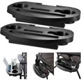 2 x Clip On Side Table Tray For Zero Gravity Sun Lounger/Camping Chair