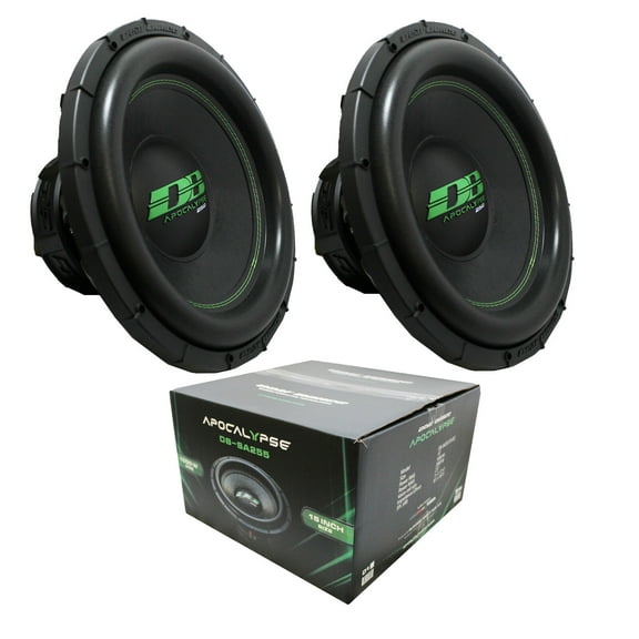 2 x Deaf Bonce Apocalypse 15" 4000 Watt 2 Ohm Subwoofer DB-SA255-D2 New