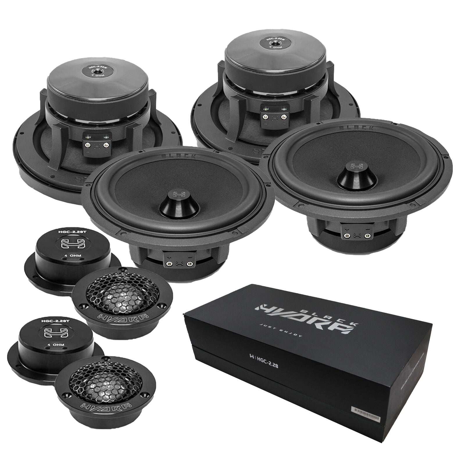 Hydra Powered Car Speakers Pyle PLMR60B Hydra Series 150W Peak