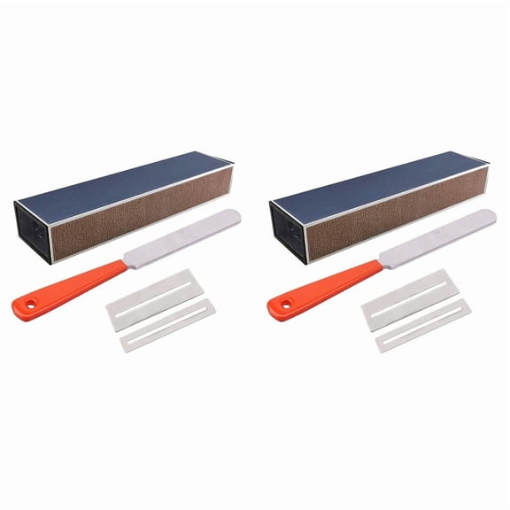 2 x Fret Crowning Luthier File 2 x Fret Sanding Leveler Beam Leveling Bar 4 x Fingerboard Guard-Orange & Silver