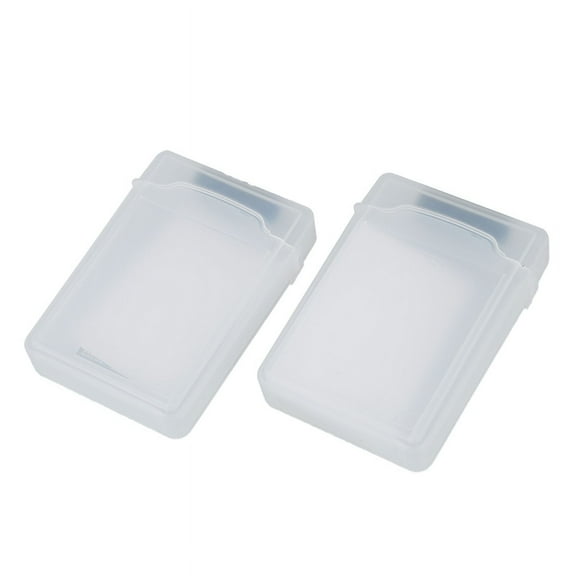 2 x Hard Drive Storage Case-Transparent