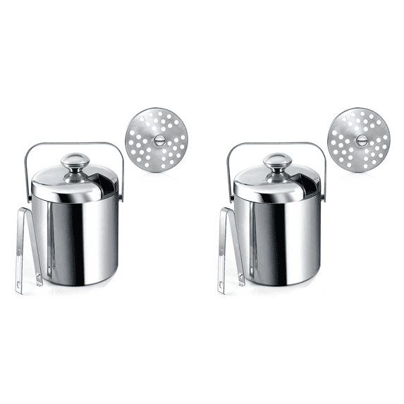 2 x Ice bucket-silver