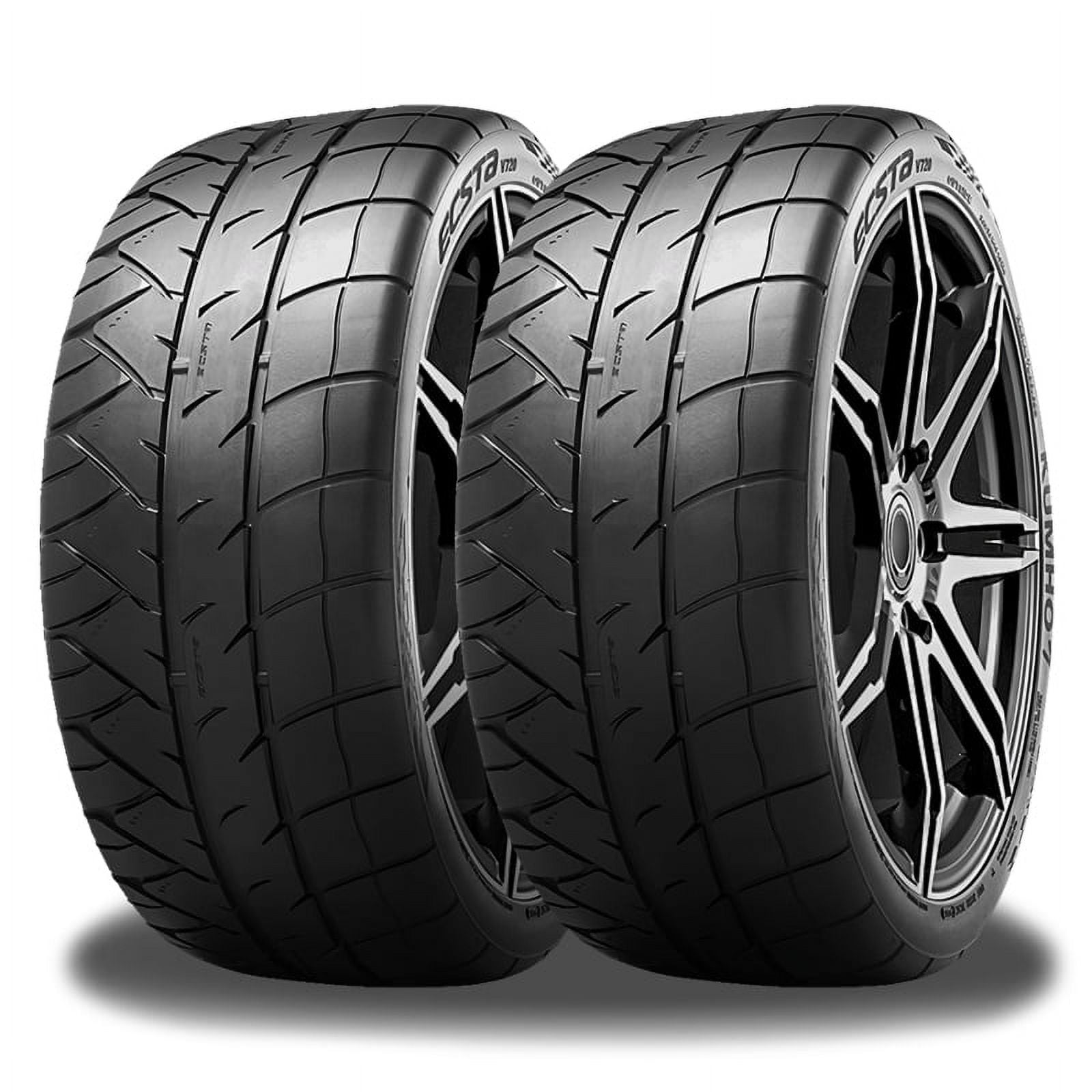 x KUMHO Ecsta V720 285/30R18 93W Ultra High Performance (UHP) Tires 2231063 / 285/30/18 / 2853018