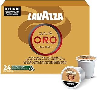2 x Lavazza Qualità Oro Medium Roast K-Cup Coffee Pods, 24 Count For Keurig Coffee Makers