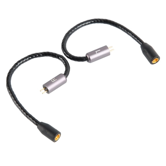 2 x MMCX to 2 Pin 0.78mm Adapter Cable, 0.78mm Earphone Adapter Connector Interface Cable