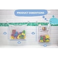 thumbnail image 1 of 2 x Mesh Bath Toy Organizer + 8 Ultra Strong Hooks – The Perfect Bathtub Toy Holder & Bathroom or Shower Caddy – These Multi-use Net Bags Make Baby Bath Toy Storage Easy – For Kids & Toddlers, 1 of 5