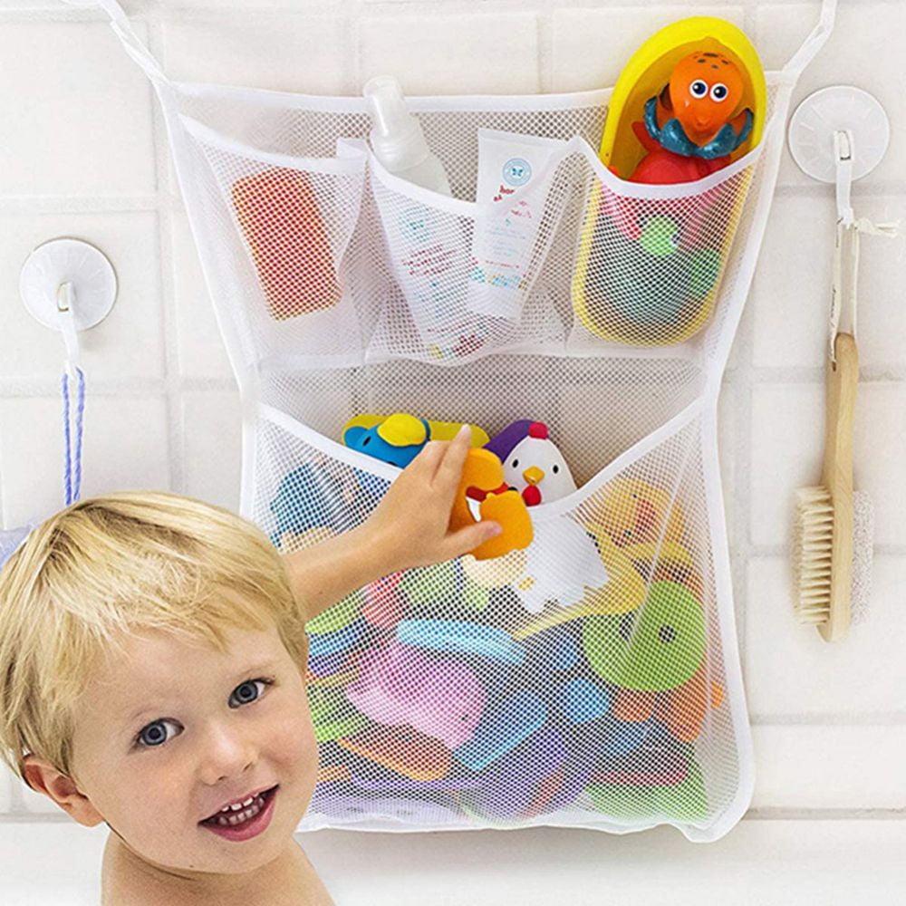 2 x Mesh Bath Toy Organizer – The Perfect Bathtub Toy Holder & Bathroom ...
