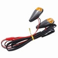 thumbnail image 1 of 2 x Motorcycle Indicators High Power LED Mini Indicator Flashing Signal Light,2 x motorcycle indicators 2 x extension cable,Yellow, 1 of 8