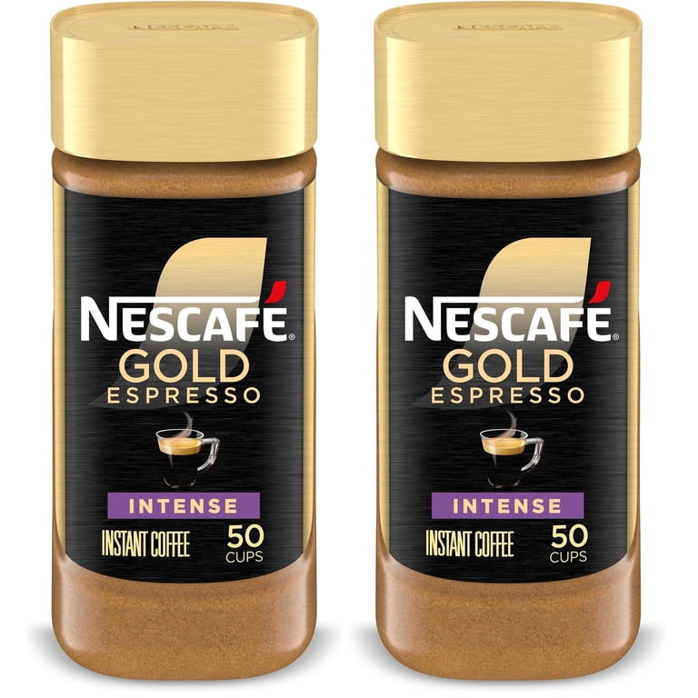NESCAF√â, Espresso Intense Instant Coffee, 3.5 oz, Pack of 2