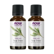 2 x NOW 100% Pure Tea Tree Essential Oil 1 oz 30mL