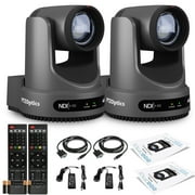 2 x PTZOptics Move 4K SDI/HDMI/USB/IP PTZ Camera with 20x Optical Zoom Gray PT20X-4K-GY-G3