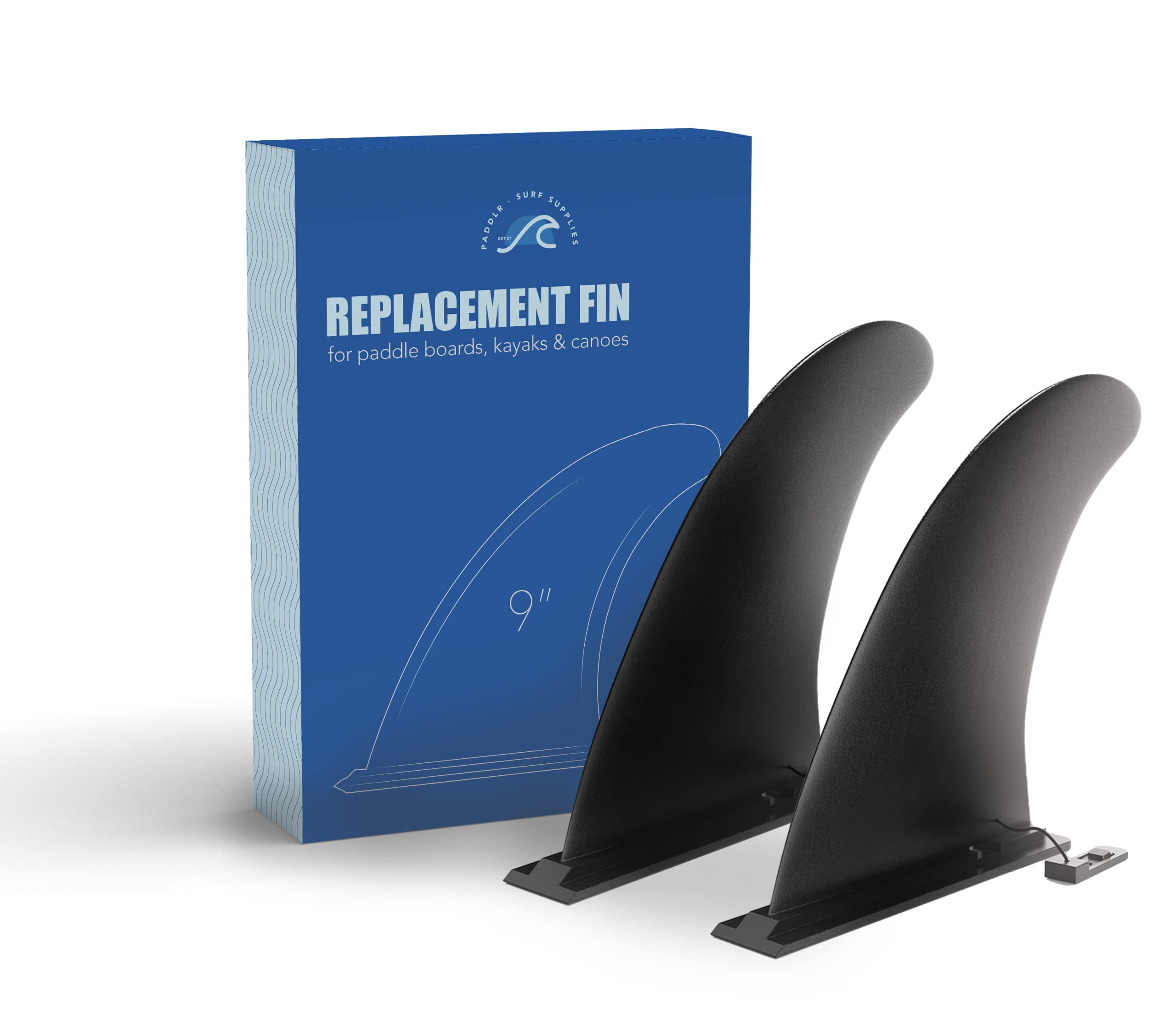 2 x Paddle Board Fins/Universal Replacement SUP Fins for Paddleboards