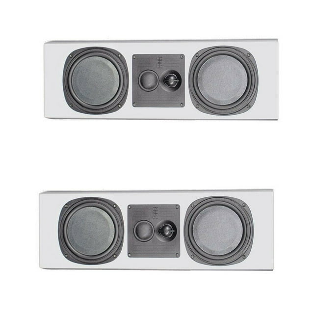 2 x PhaseTech PC3.5 White Center Channel Speaker 250W 4Ohm Home Audio