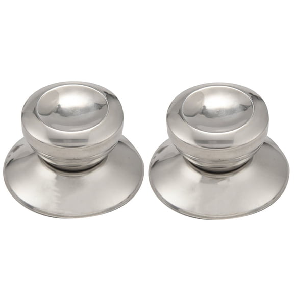 2 x Pot cap-Silver