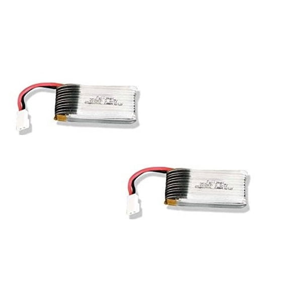 2 x Quantity of Blue Mini Drone 3.7v 350mAh 25c Lipo Battery Rechargeable Power Pack HM-V100D03BL-Z-12 - FAST FREE SHIPPING FROM Orlando, Florida USA!