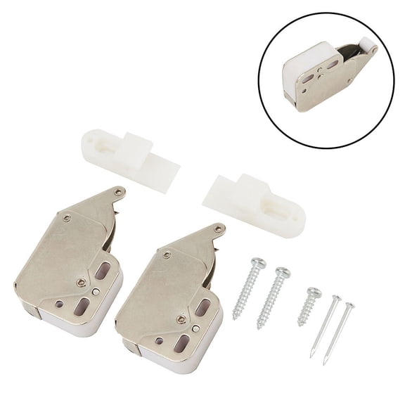 2 x SPRING LOADED for MINI TIP CATCH for Caravan/Boat Cupboard/Door Cabinet Latch Lock