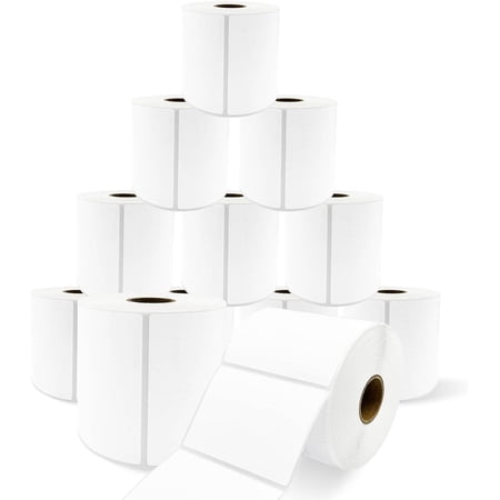 2" x 2" Square Direct Thermal Shipping Address Labels Multipurpose QR Codes Barcodes Stickers for Zebra 2844 & Rollo Desktop Label Printer ( 700 Labels/Roll ) 2 Rolls