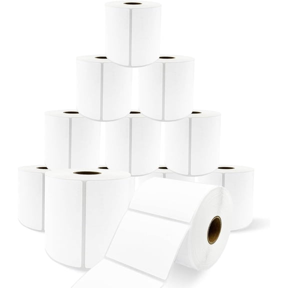 2" x 2" Square Direct Thermal Shipping Address Labels Multipurpose QR Codes Barcodes Stickers for Zebra 2844 & Rollo Desktop Label Printer ( 700 Labels/Roll ) 4 Rolls