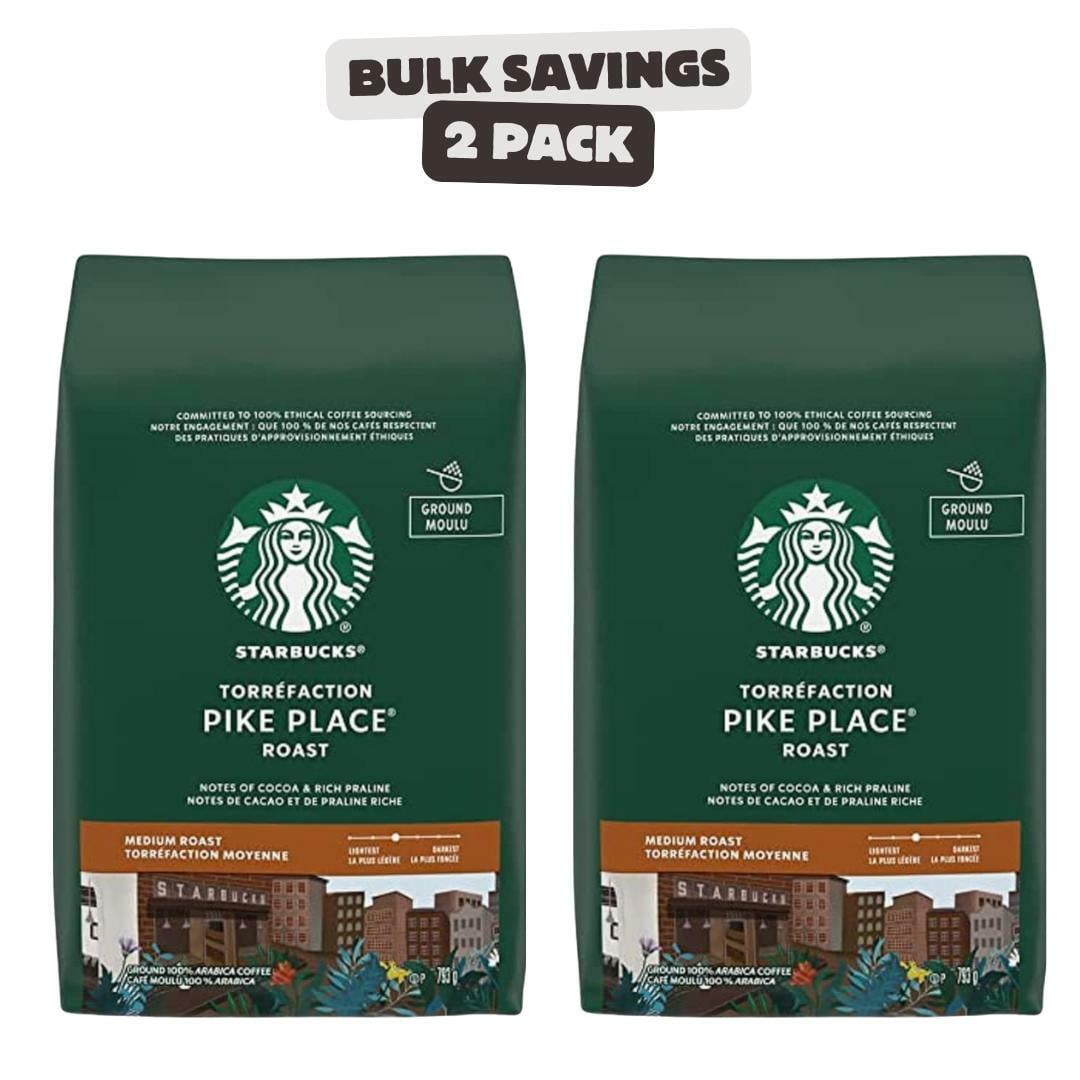 Starbucks Coffee - 【2袋】スタバ大容量Pike Place Roast 793g Starbucks Pike Place Roast Ground Coffee, Medium Roast, 2