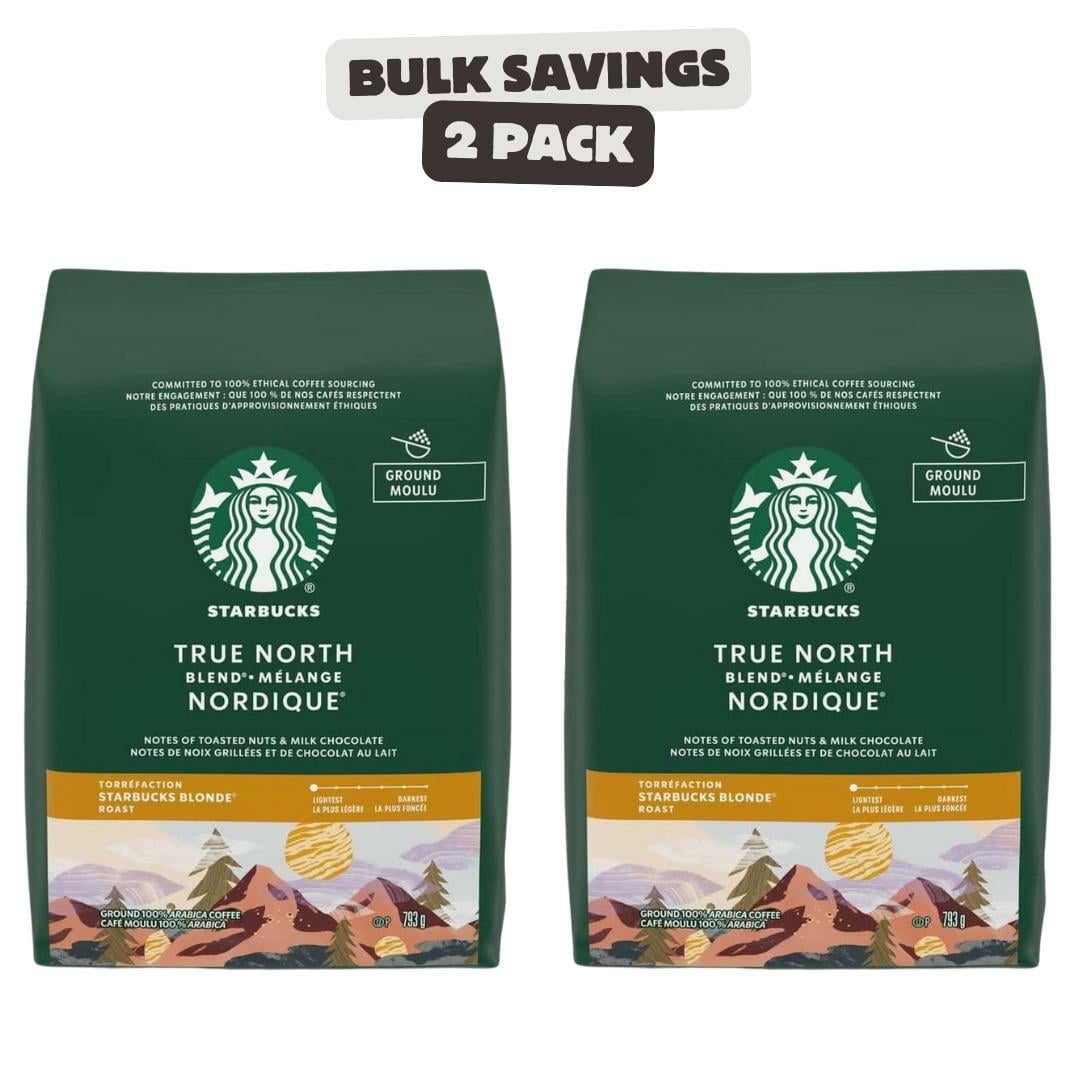 2 x Starbucks True North Blend Ground Coffee, Blonde Roast, 793 Grams