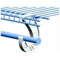 2 x SuperSlide White Closet Rod Support Pack of 2